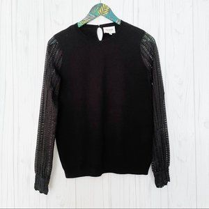 Sezane Wool Black Jumper Sweater
